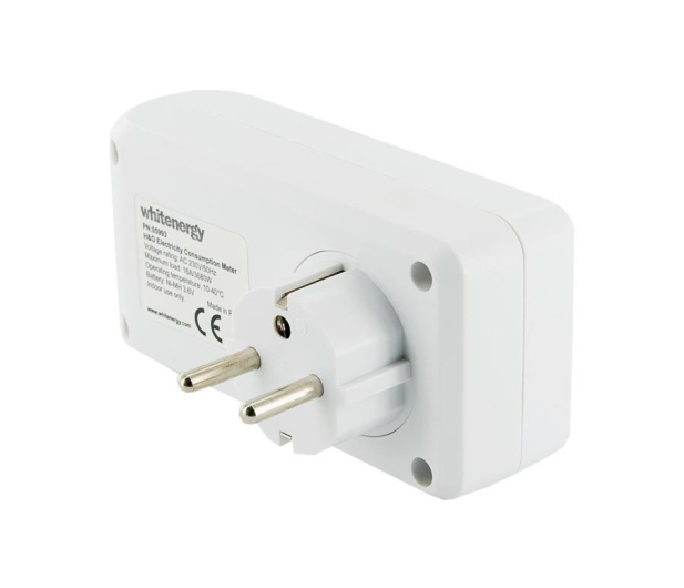 Whitenergy EKO Miernik poboru prądu z LCD watomierz biały - 171210 - zdjęcie 5